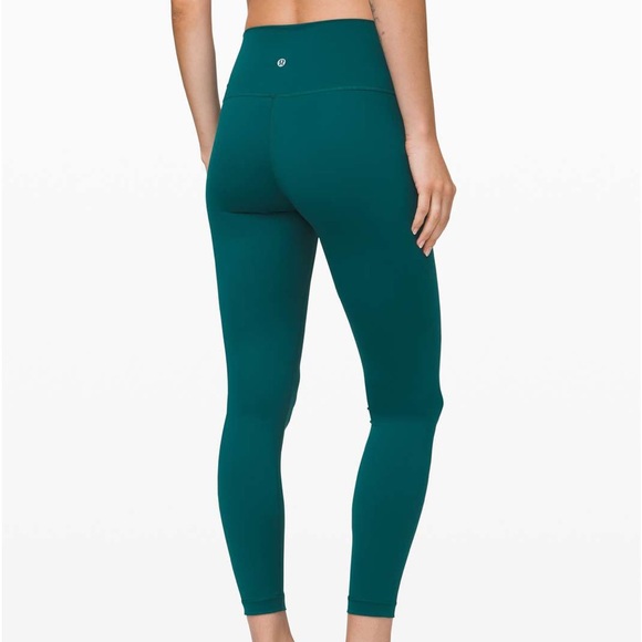 LULULEMON Wunder Under Emerald 25” Leggings - Picture 2 of 7